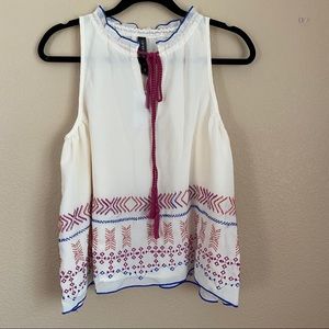 NWT Banjara Embroidered Sleeveless Blouse
